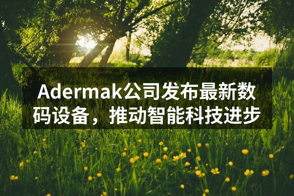 Adermak公司最新发布的数码设备