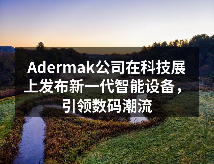 Adermak展位现场,吸引众多参观者