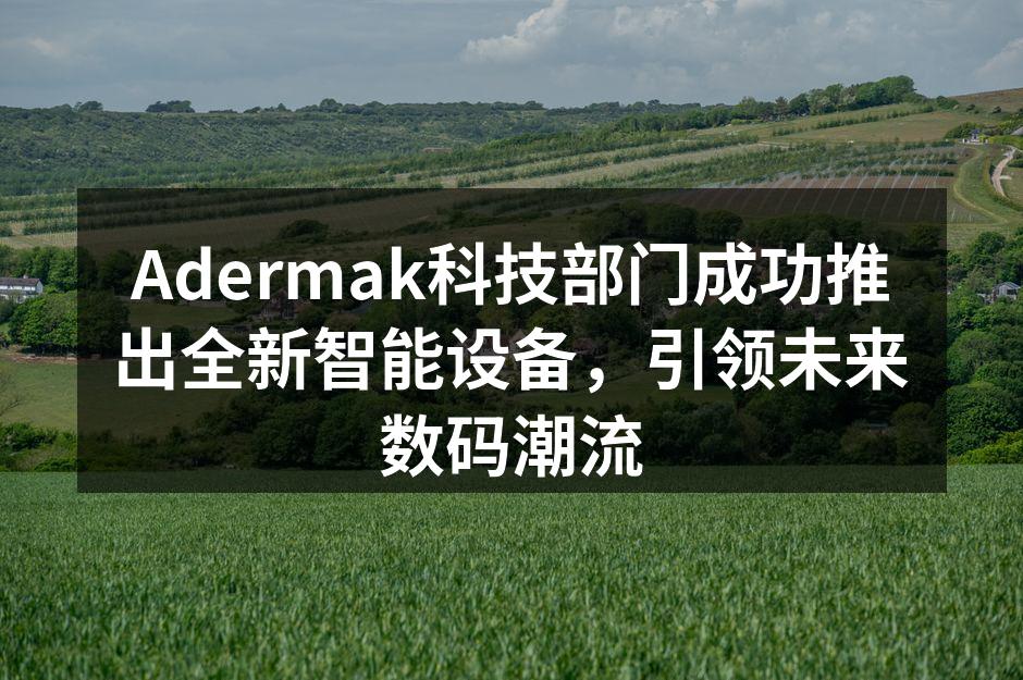 Adermak新款智能设备全景图